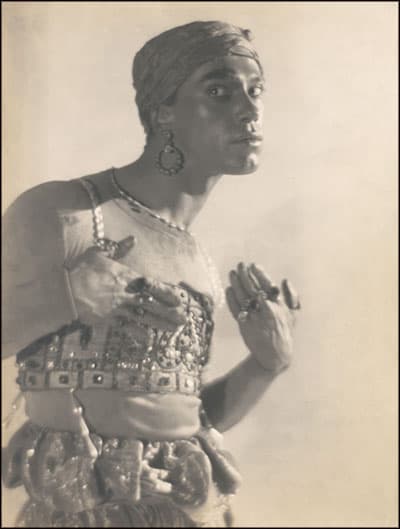 Vaslav Nijinsky himself as 'The Golden Slave' in Scheherazade. 