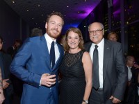 TIFF Soiree, Michael Fassbender with Ellis Jacob and Sharon Jacob, credit WireImage Getty for TIFF