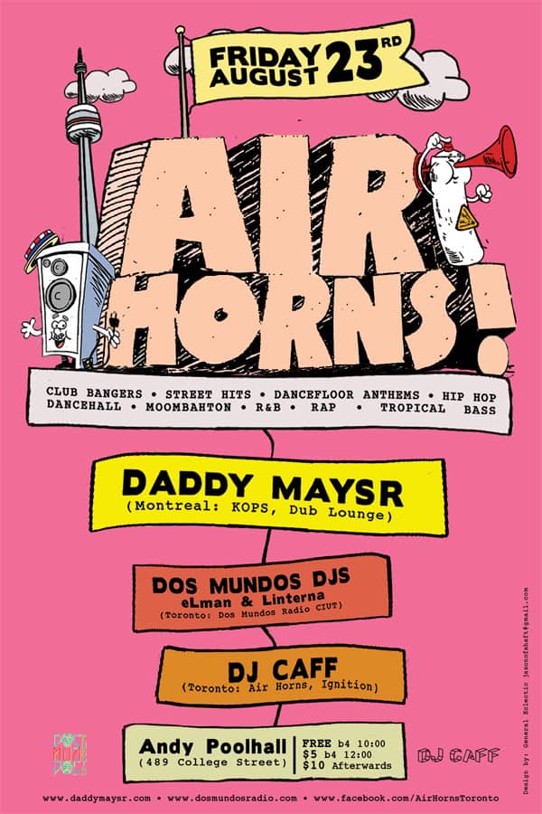 Toronto Hit List WalkIn Closet X Shoppalu, Air Horns, Wack Slack’s 90