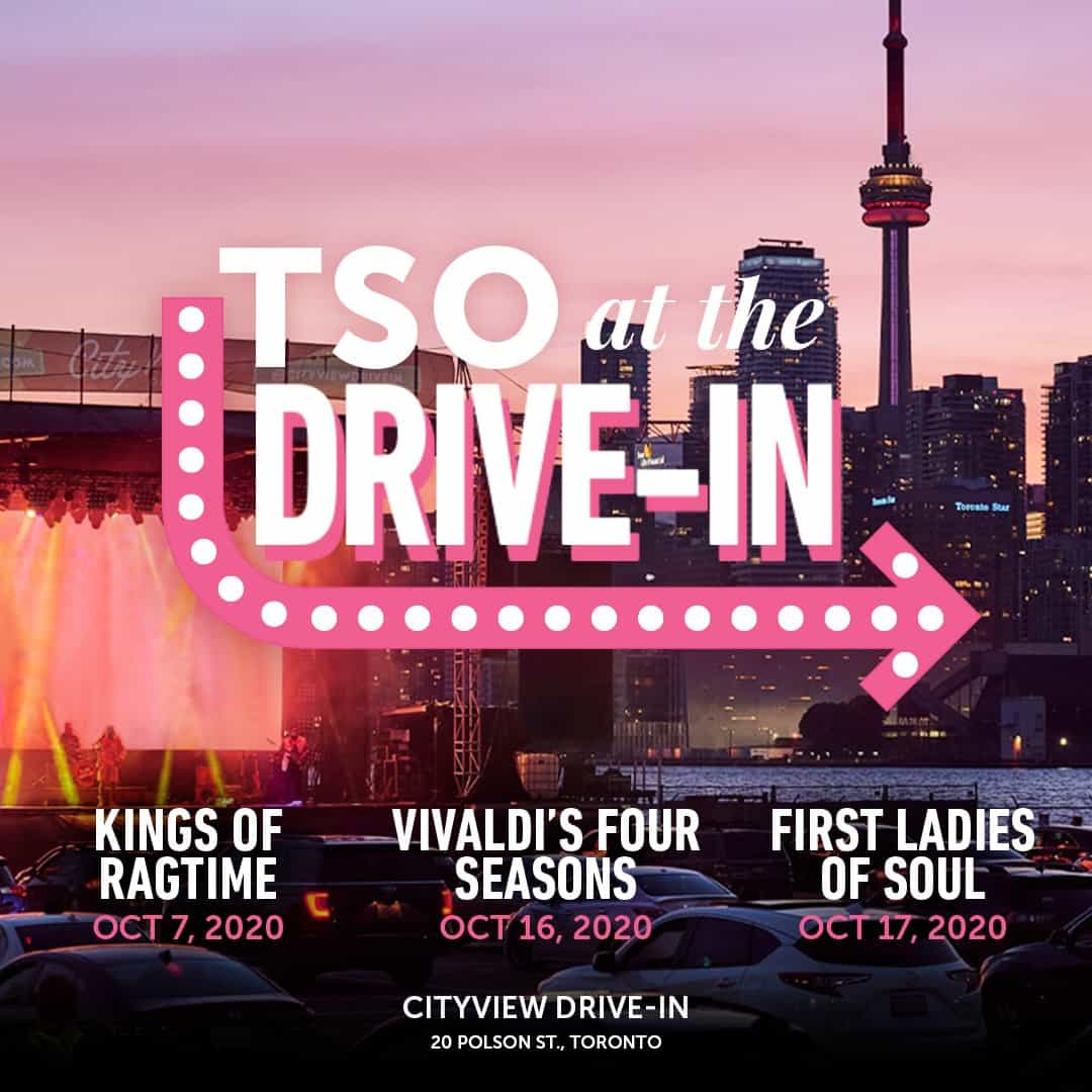 The TSO will perform three concerts at the CityView DriveIn this fall